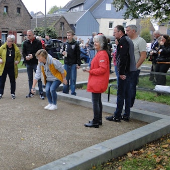 Der neue Bouleplatz wird von den Eschern bereits rege genutzt.