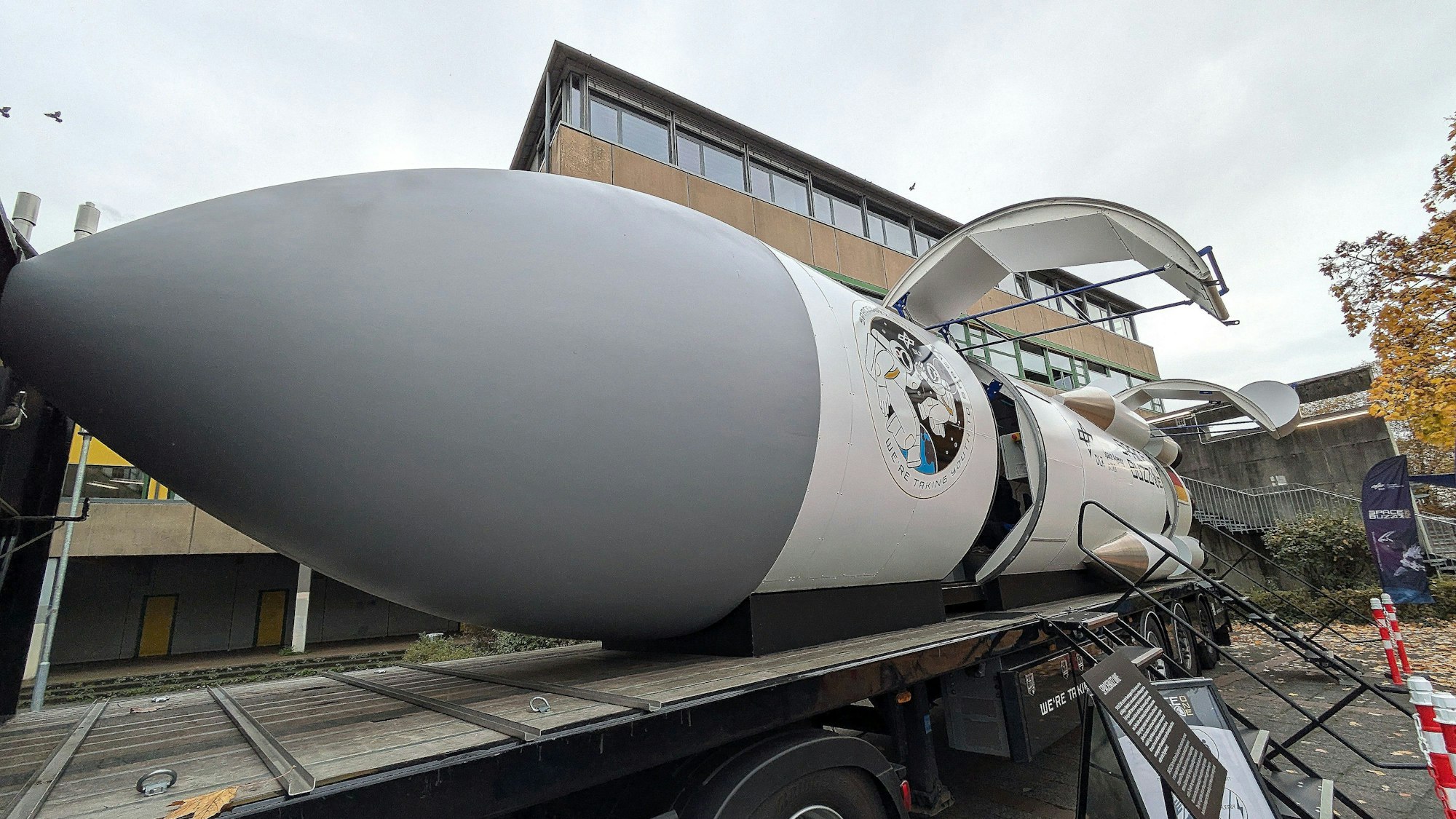 Blick auf den „Spacebuzz One“ an der Europaschule.