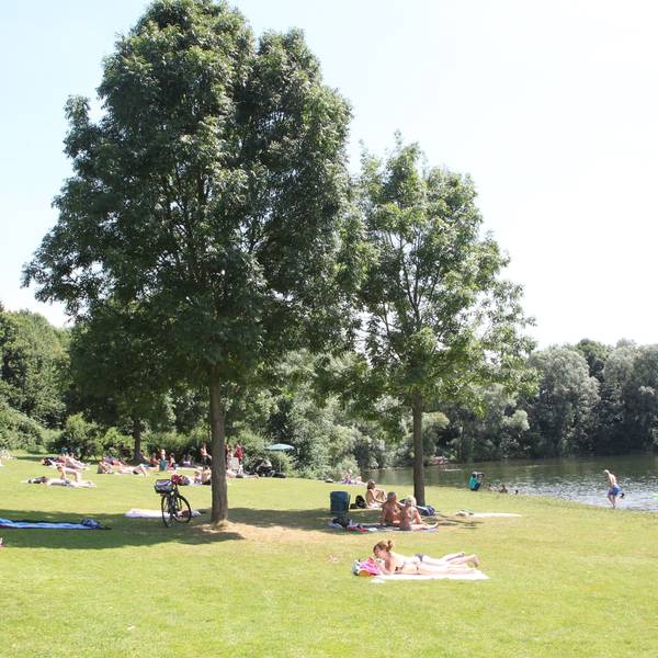 Allnerer See, Baden Hitze, Sonne, Abkühlung, See