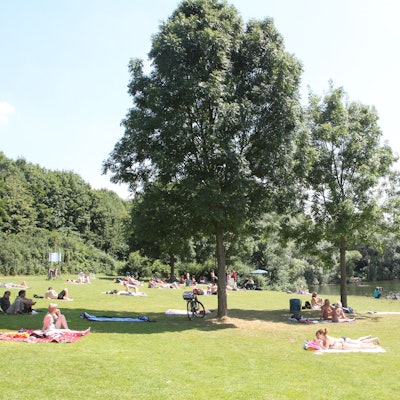 Allnerer See, Baden Hitze, Sonne, Abkühlung, See
