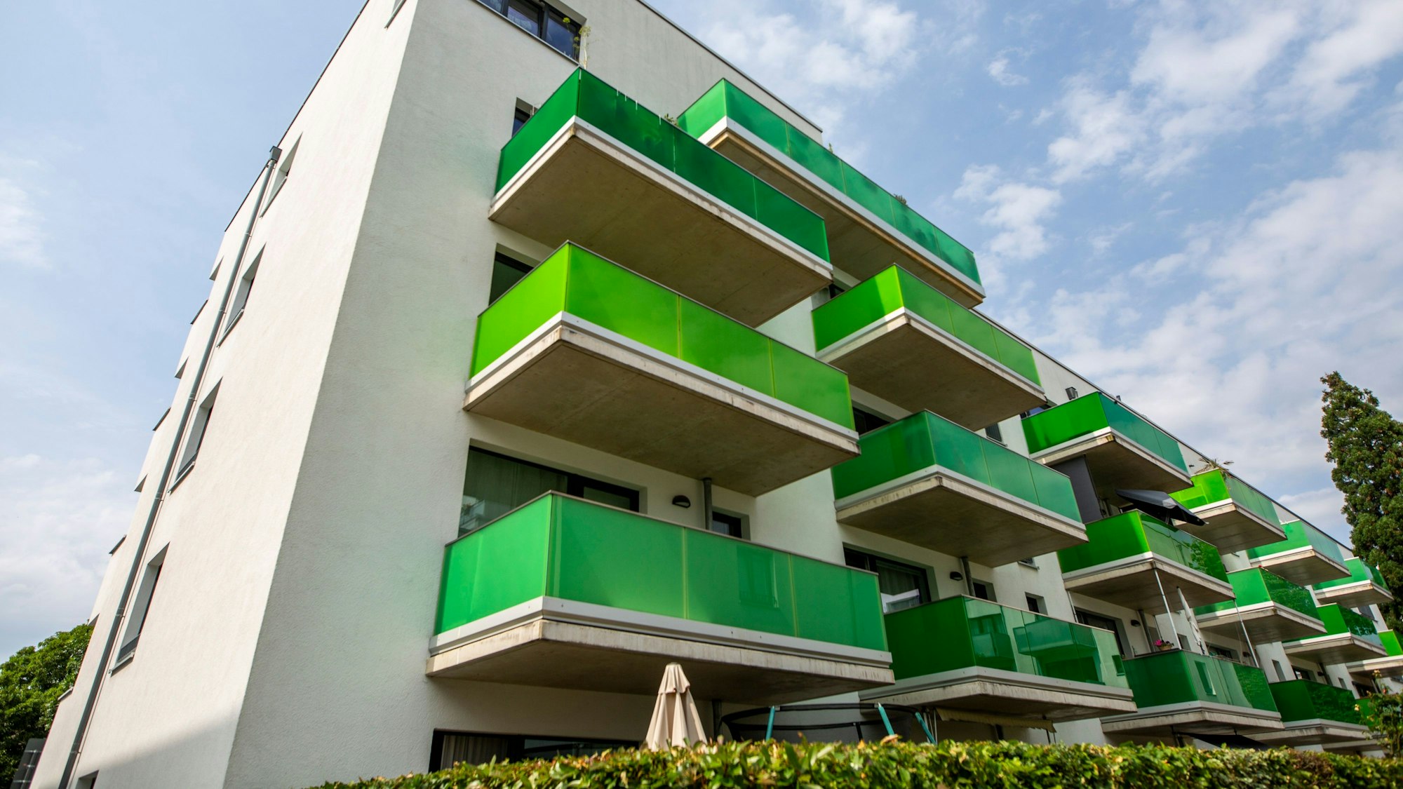 Zu sehen sind GAG-Wohnungen in Stammheim.