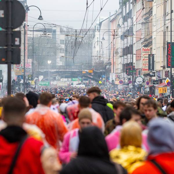Die Zülpicher Straße am Elften Elften 2023.