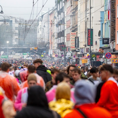 Die Zülpicher Straße am Elften Elften 2023.