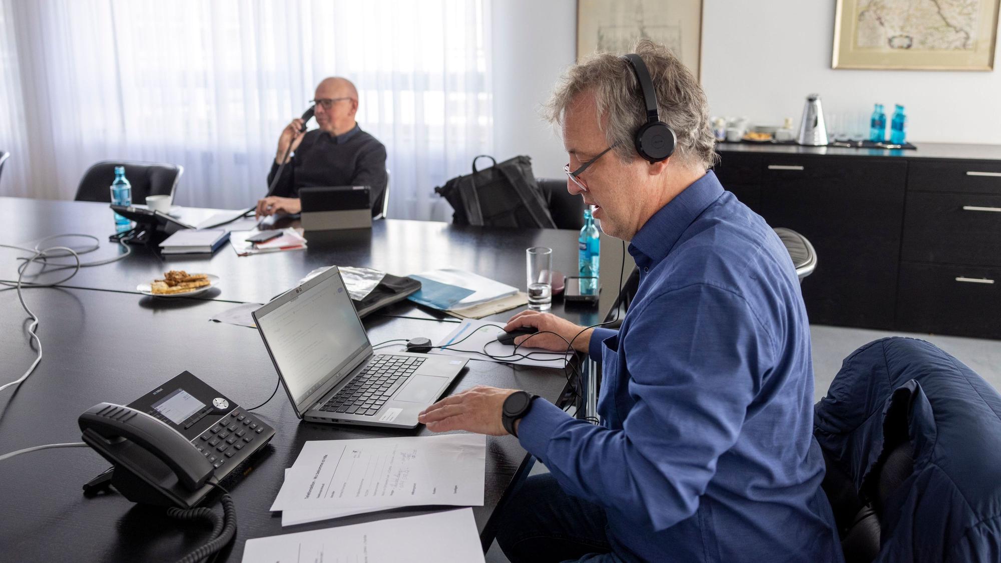 Stephan Hauser, Caritas (rechts) und Gregor Pischke, Johanniter-Unfall-Hilfe.