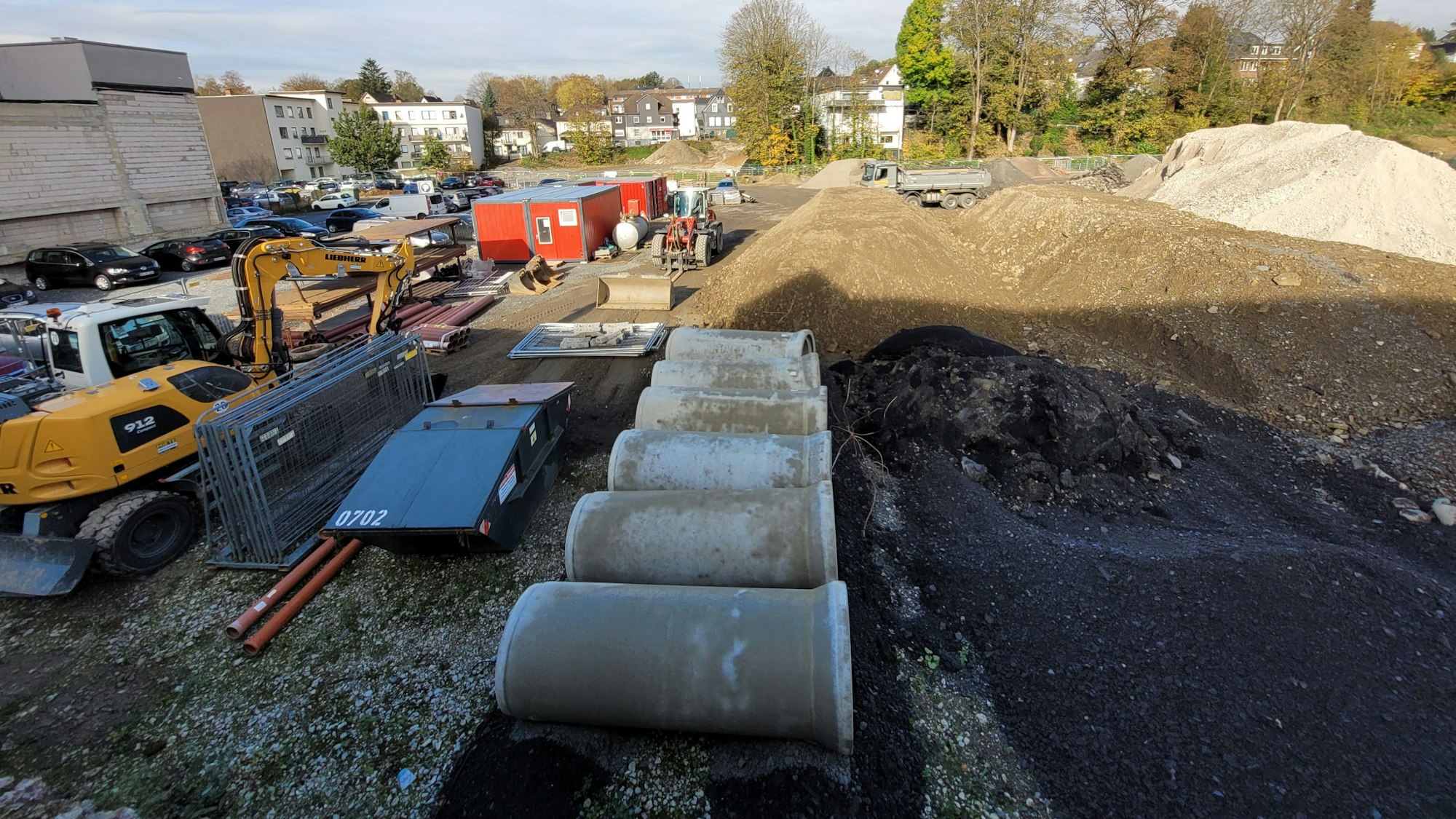 Der Ausbau des früheren Merkur-Geländes in der Stadt Waldbröl schreitet zügig voran, nicht nur mit dem Grünzug-Ost.
