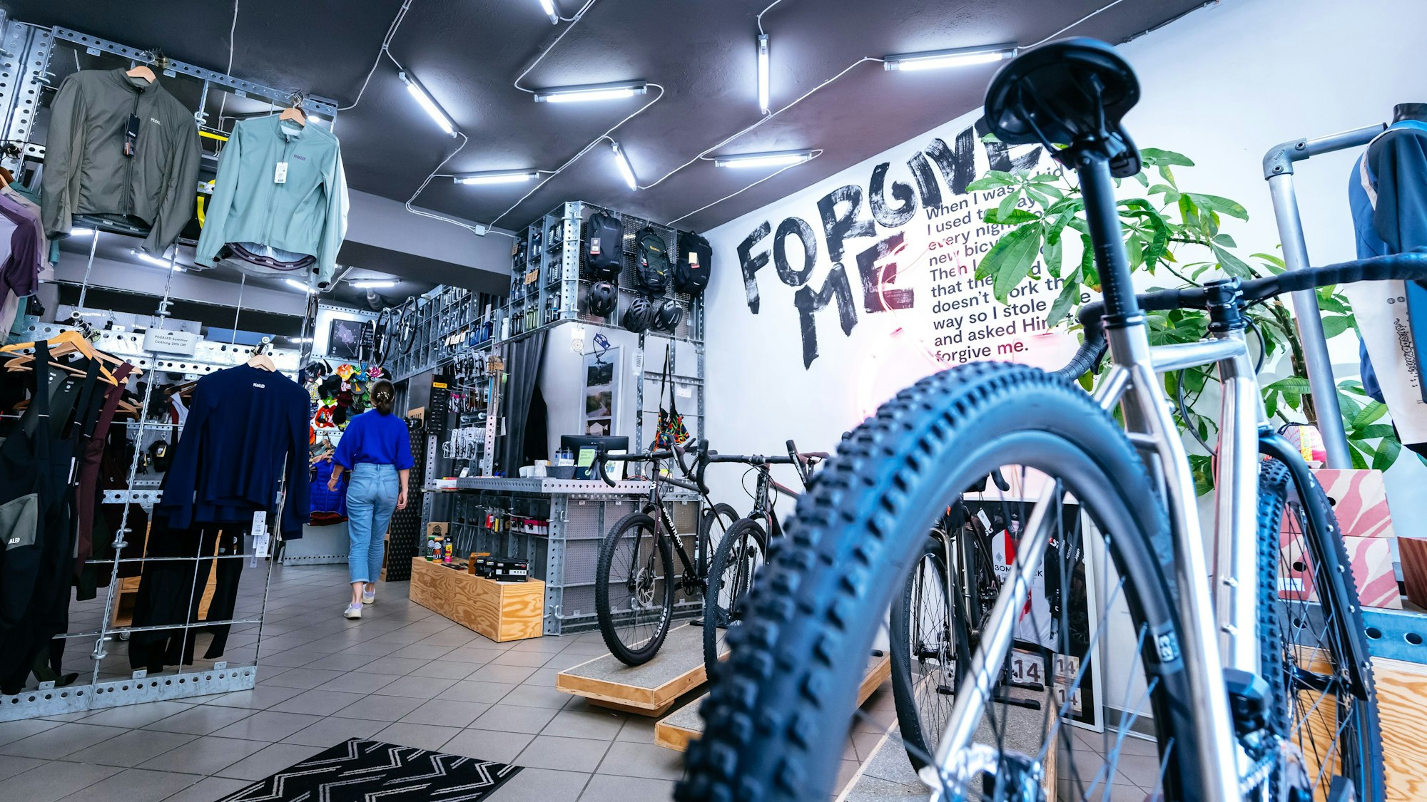 Der Fahrradladen Staub & Teer in der Südstadt.