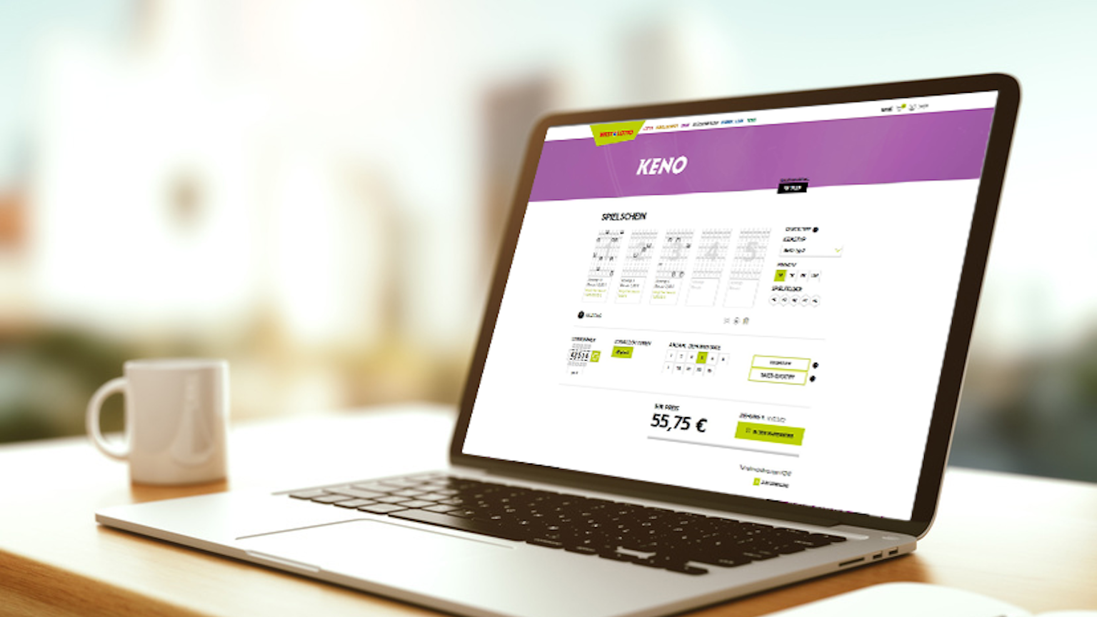 Flexibel tippen: Bei den täglichen KENO-Ziehungen werden immer 20 Zahlen aus 1 bis 70 gezogen. Zwischen zwei und zehn können pro Tipp angekreuzt werden (KENO-Typ 2 bis 10), Quicktipps sind ebenfalls möglich.