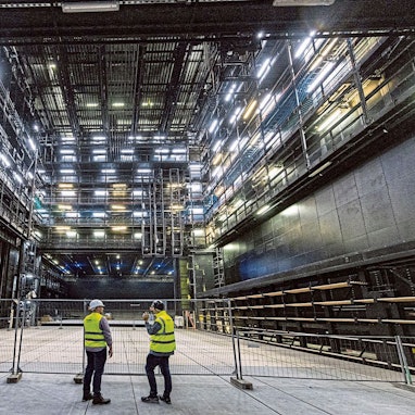 Das Bühnenhaus der Kölner Oper.