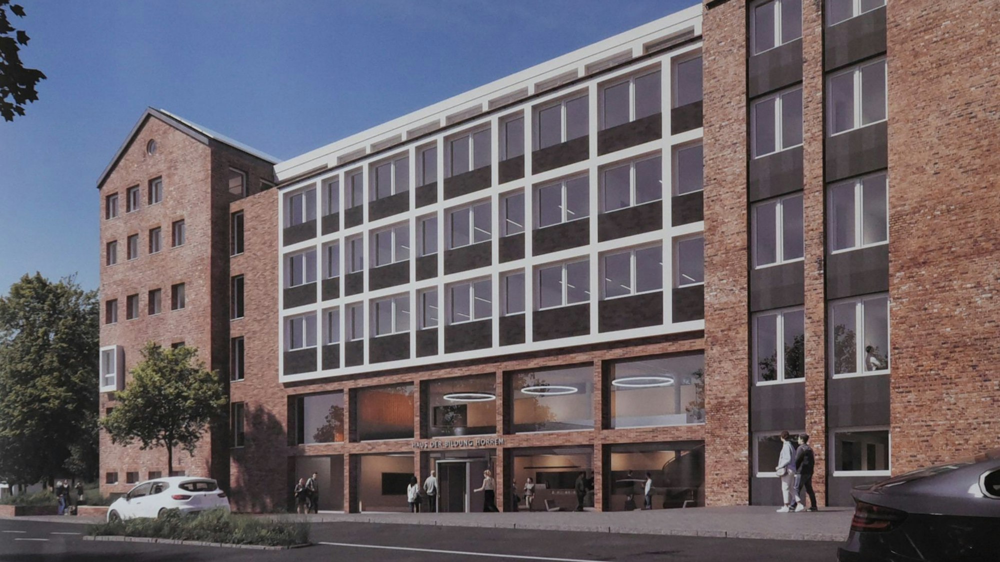 Ein großes Gebäude, einst Kloster, bald Haus der Bildung in Kerpen-Horrem.