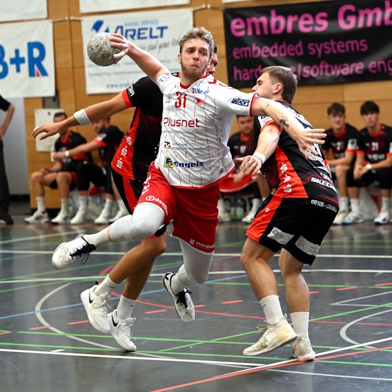 31.08.2024, Handball-Longericher SC Köln - HSG Rodgau
Loic Kaysen (Longerich)
Foto: Uli Herhaus