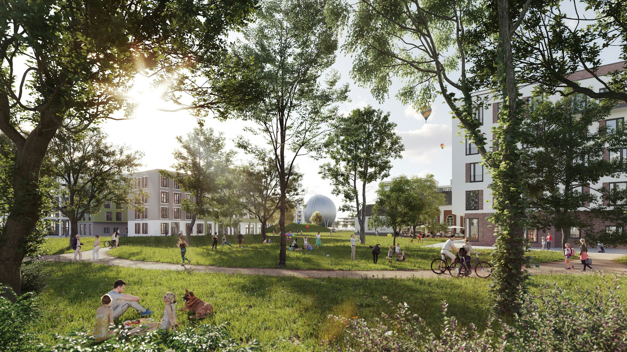 Visualisierungen Max-Becker-Areal in Ehrenfeld, genannt "Pan".