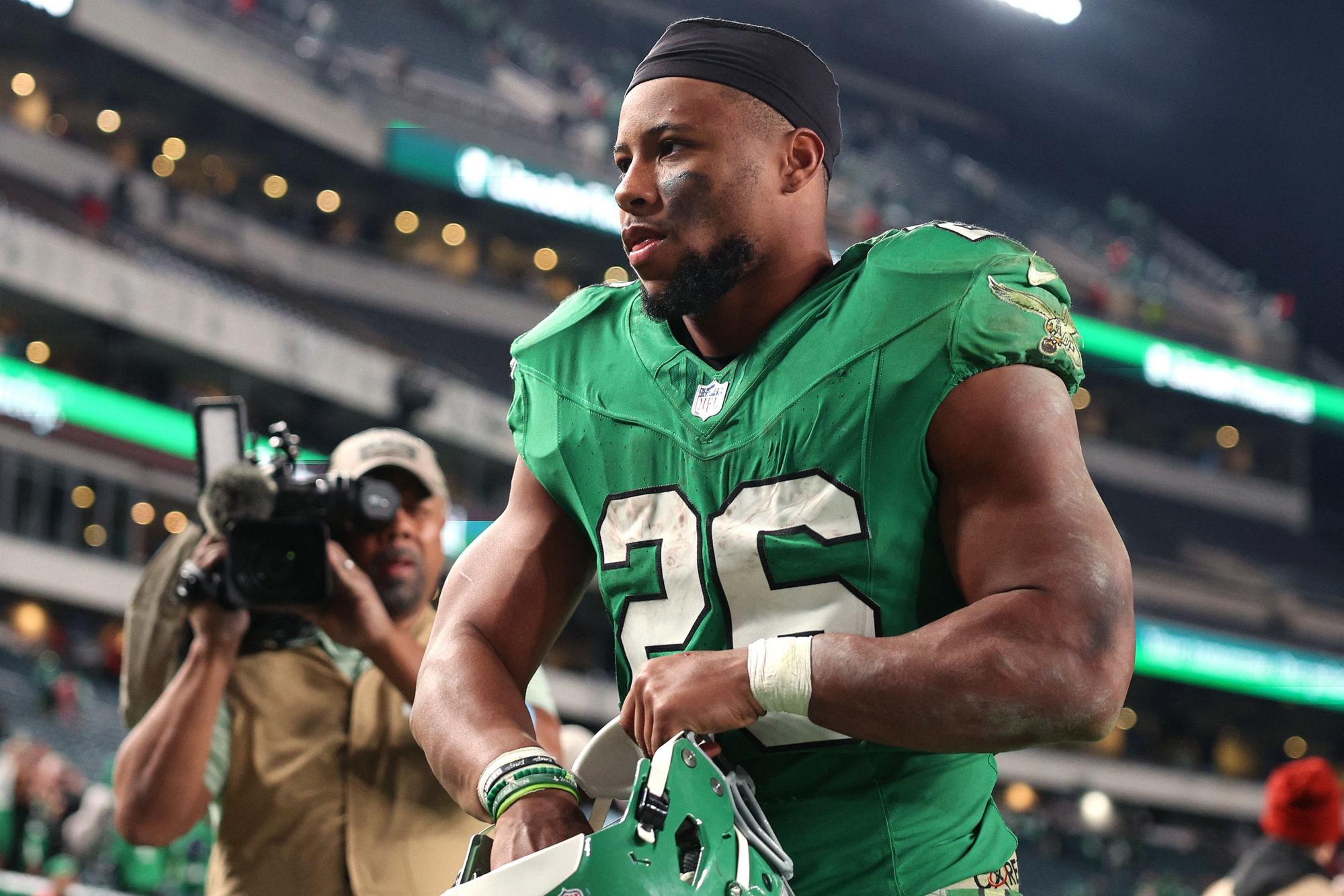 Lässt Football-Fanbs staunen: Saquon Barkley von den Philadelphia Eagles