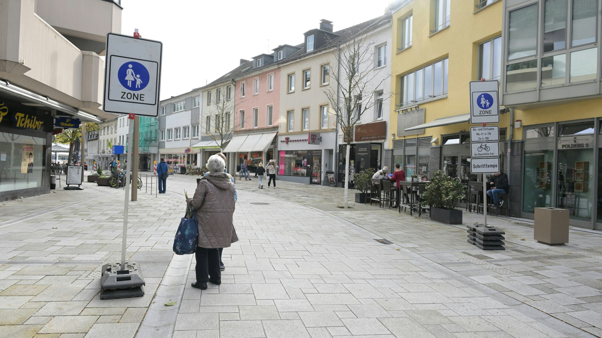 Das Foto zeigt die Schloßstraße in Bensberg