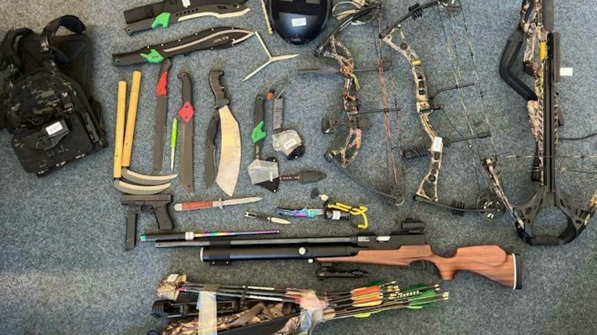 Sichergestellte Waffen