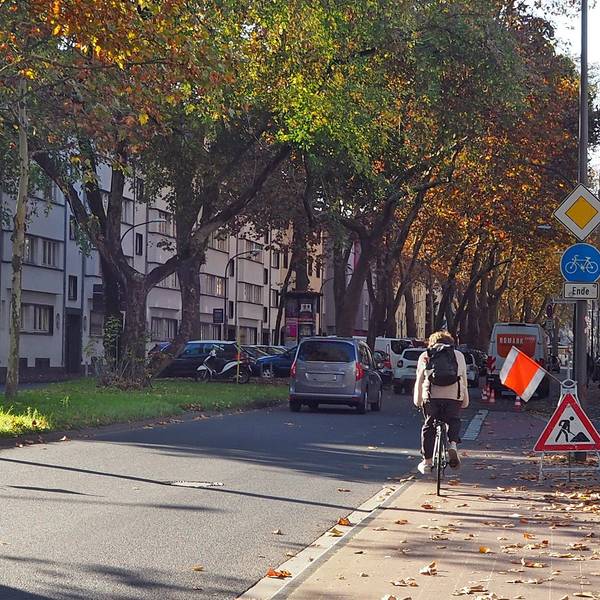 ie Vorgebirgstraße in Zollstock bekommt einen Radschutzstreifen. Die Arbeiten dafür haben am Montag begonnen.