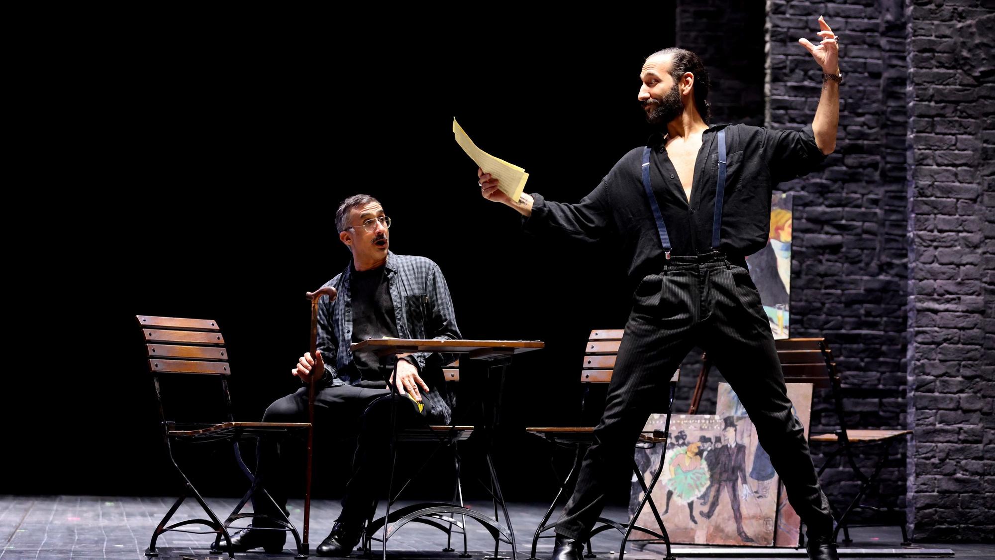Voller Körpereinsatz: Massimo Sinató bei der „Moulin Rouge“-Probe im Musical Dome.