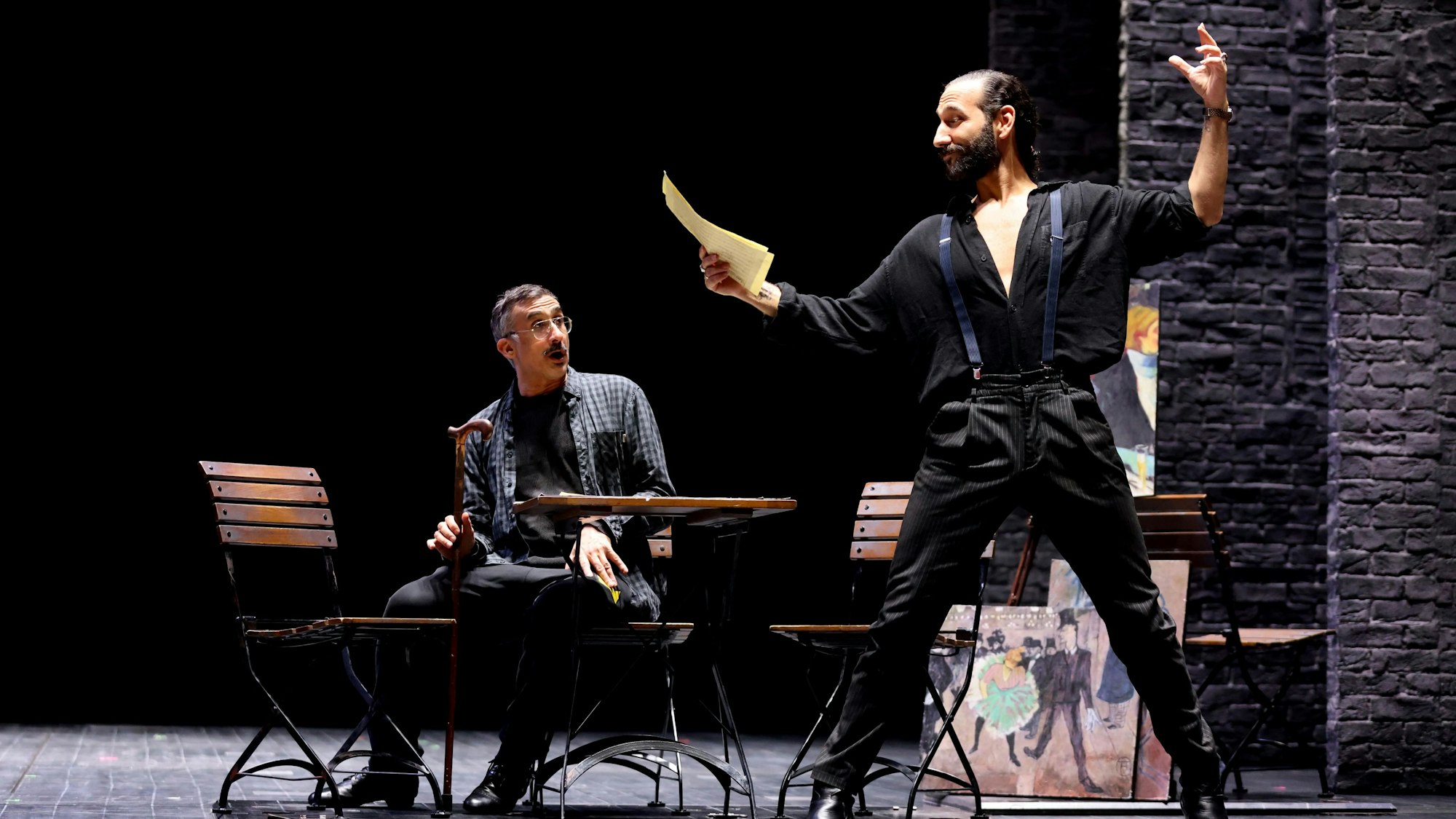 Voller Körpereinsatz: Massimo Sinató bei der „Moulin Rouge“-Probe im Musical Dome.