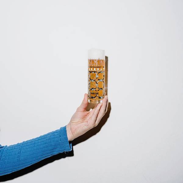 Das von Thea Kleinhemp gestaltete Kölschglas.