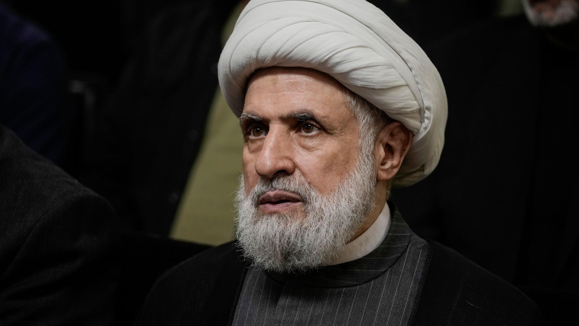 Der Chef der libanesischen Hisbollah-Miliz, Naim Kassem