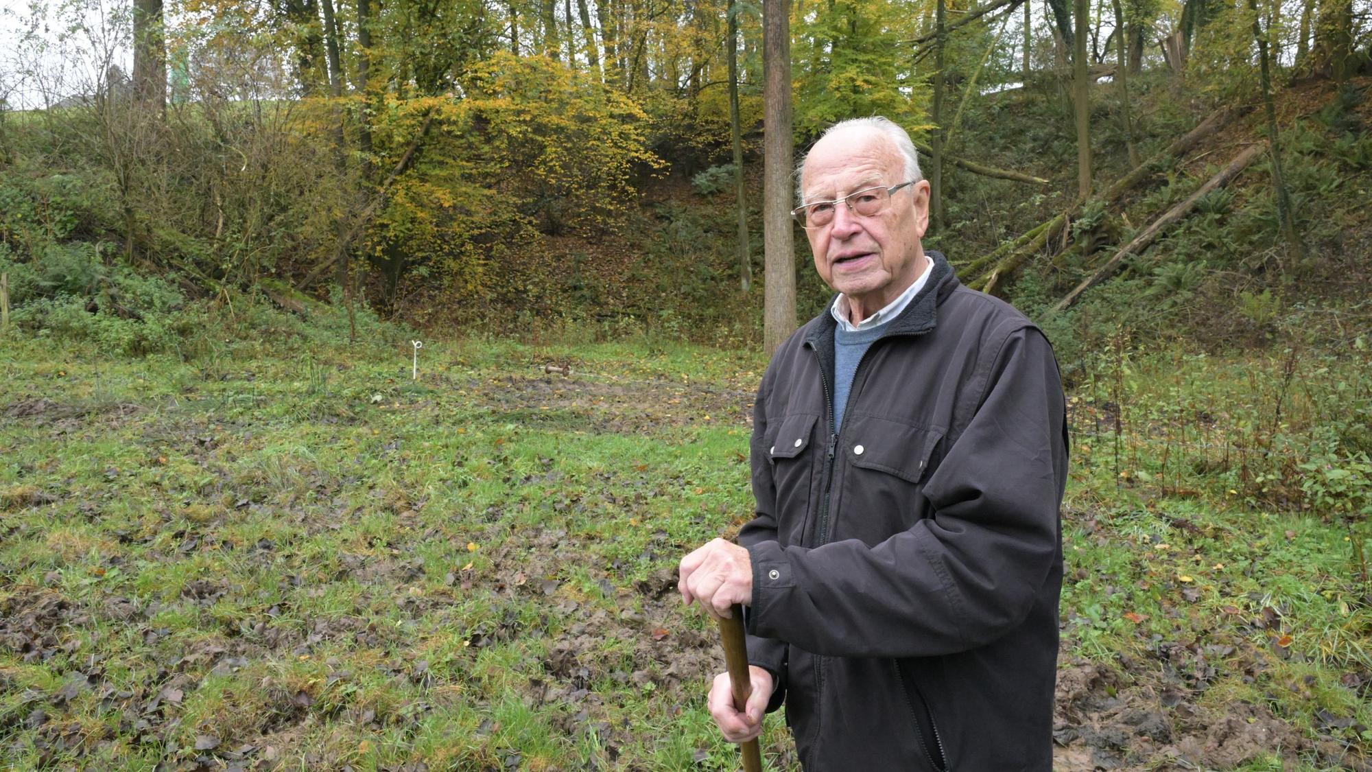 Das Foto zeigt den Gladbacher Bergbau-Zeitzeugen Theo Röhrig