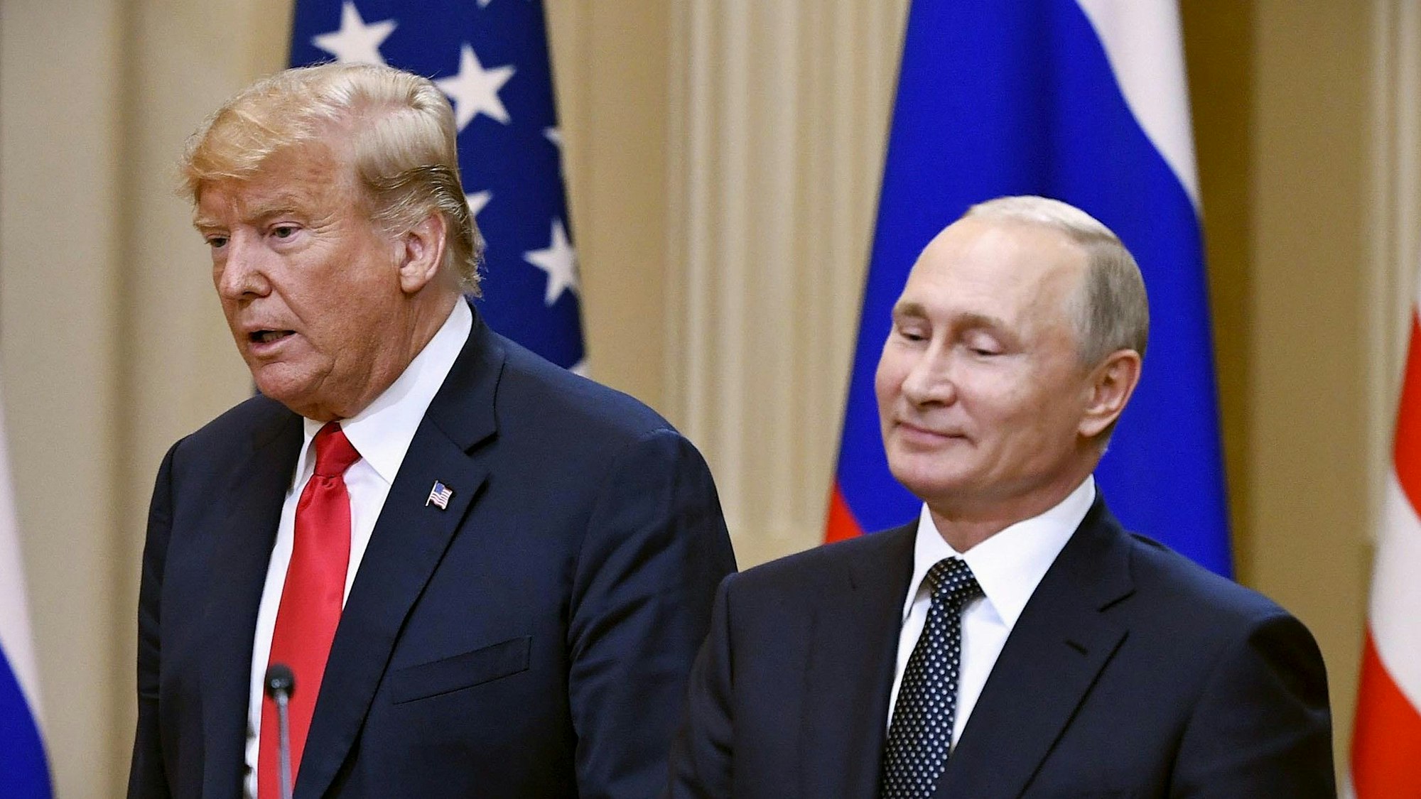 Donald Trump und Wladimir Putin. Die neusten Äußerungen von Trump dürften für Wohlwollen in Moskau sorgen. (Archivbild)