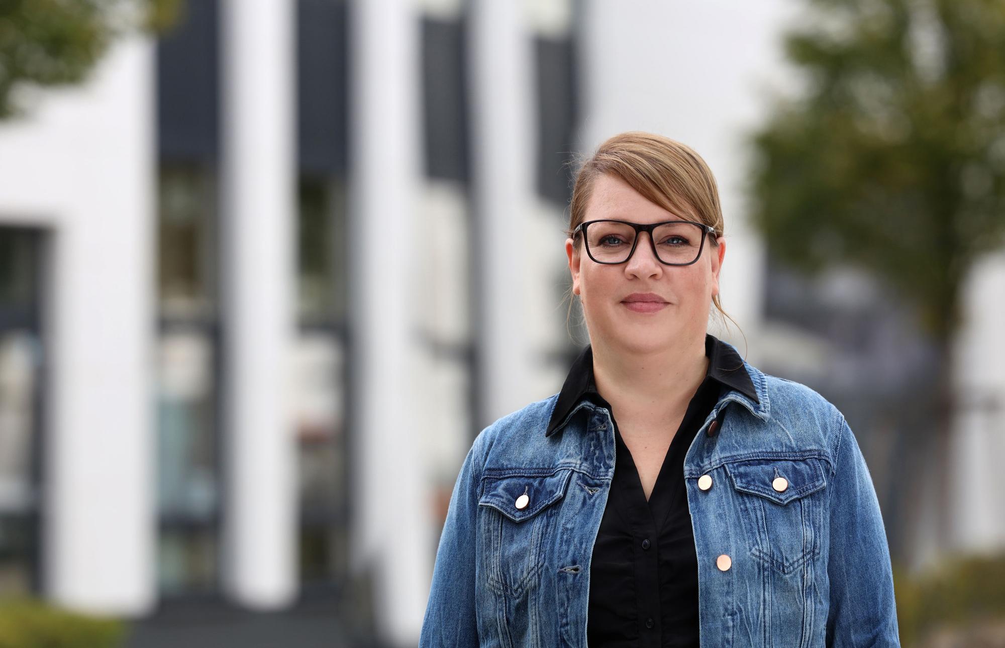 Auf dem Foto ist die SPD-Bundestagskandidatin Andrea Kanonenberg zu sehen.