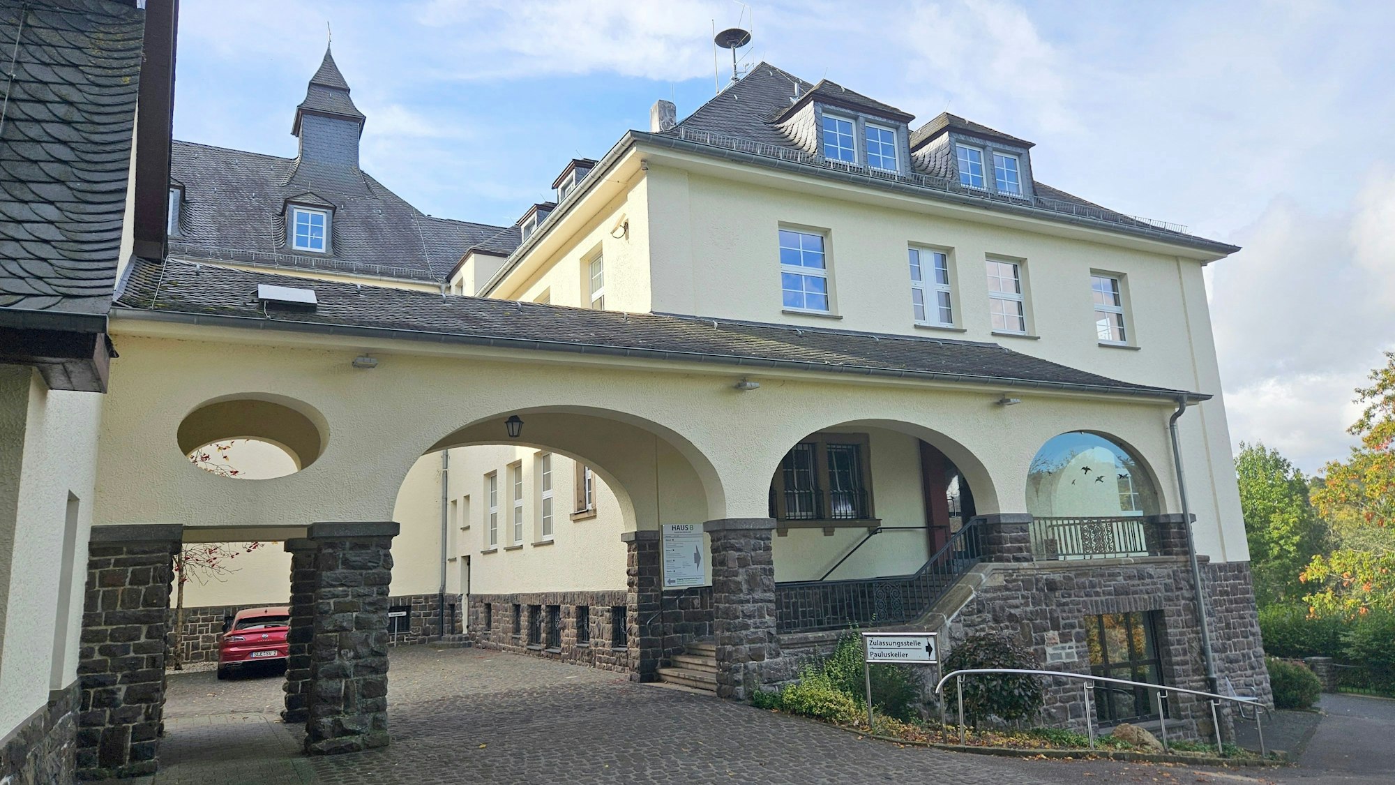 Blick auf das Rathaus in Schleiden.