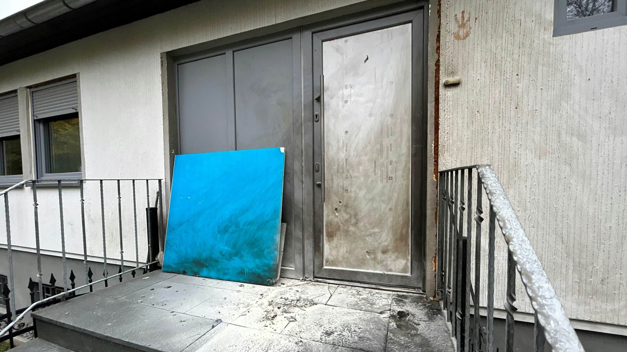 Der Tatort der jüngsten Explosion in Köln-Meschenich