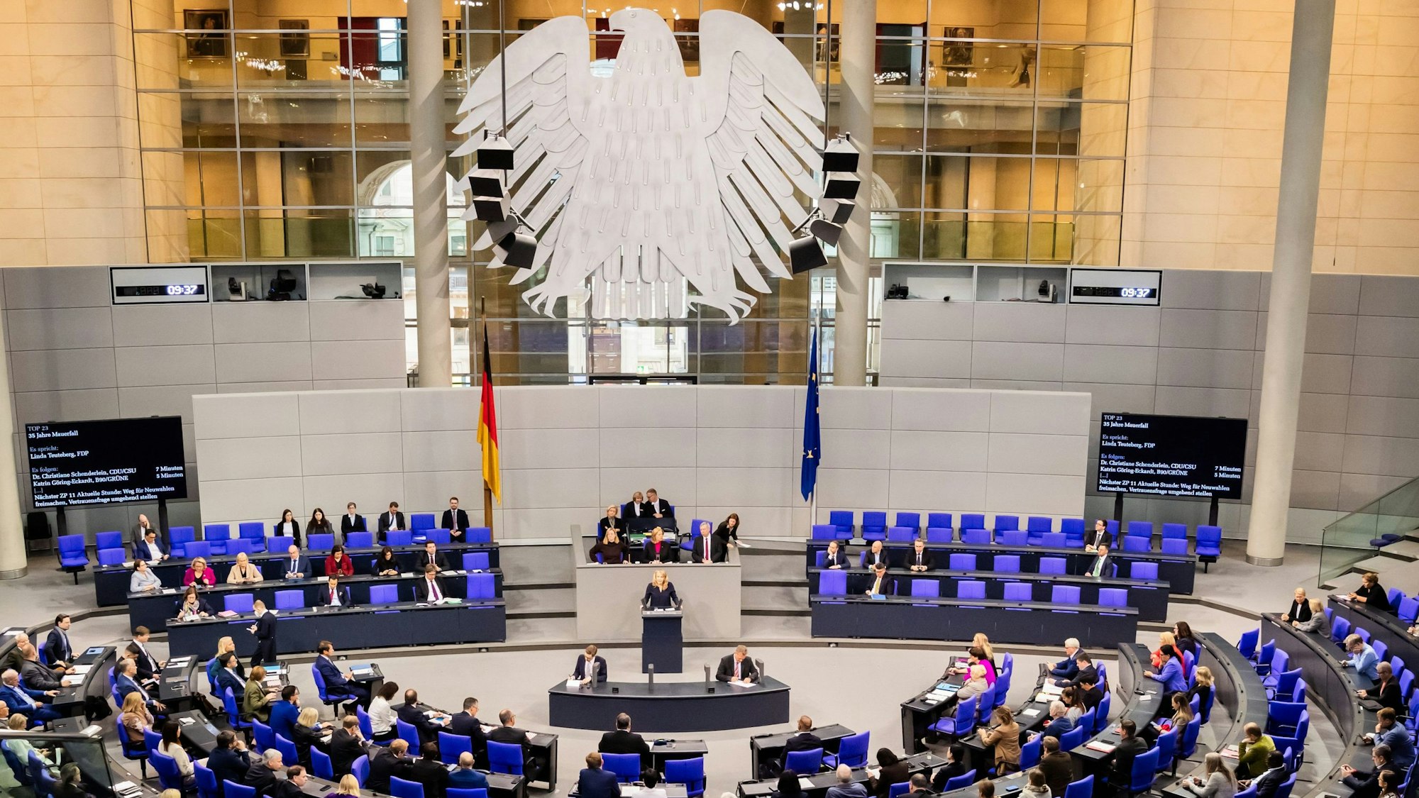 Das Plenum des Deutschen Bundestages.