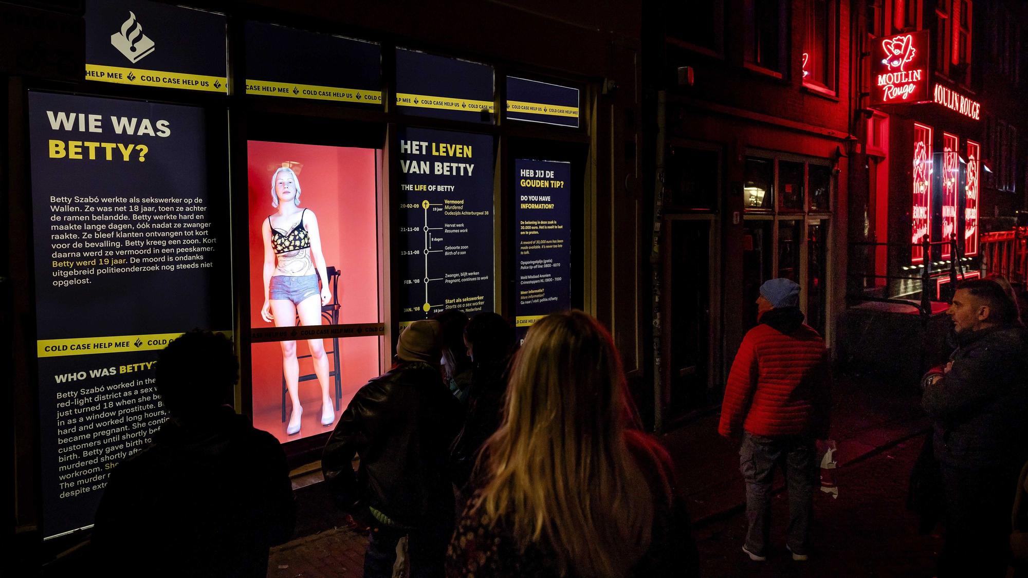 Amsterdam: Ein Hologramm der ungarischen Sexarbeiterin Bernadett „Betty“ Szabo.