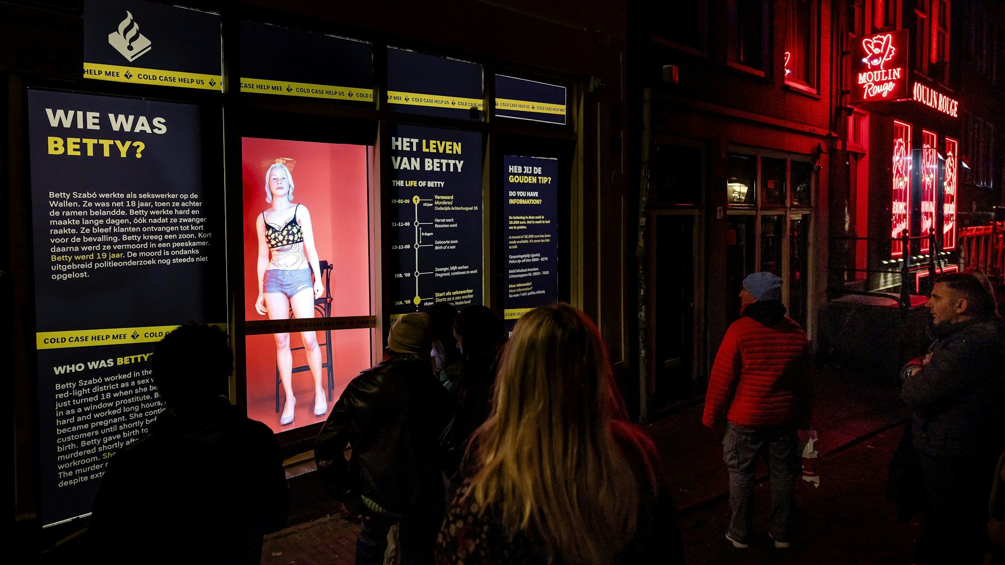 Amsterdam: Ein Hologramm der ungarischen Sexarbeiterin Bernadett „Betty“ Szabo.