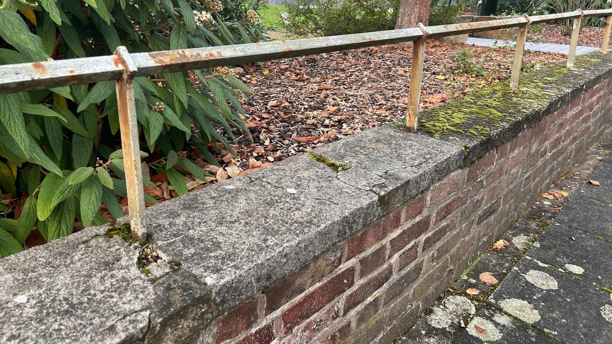 Die Mauer am Efeuplatz soll saniert werden.