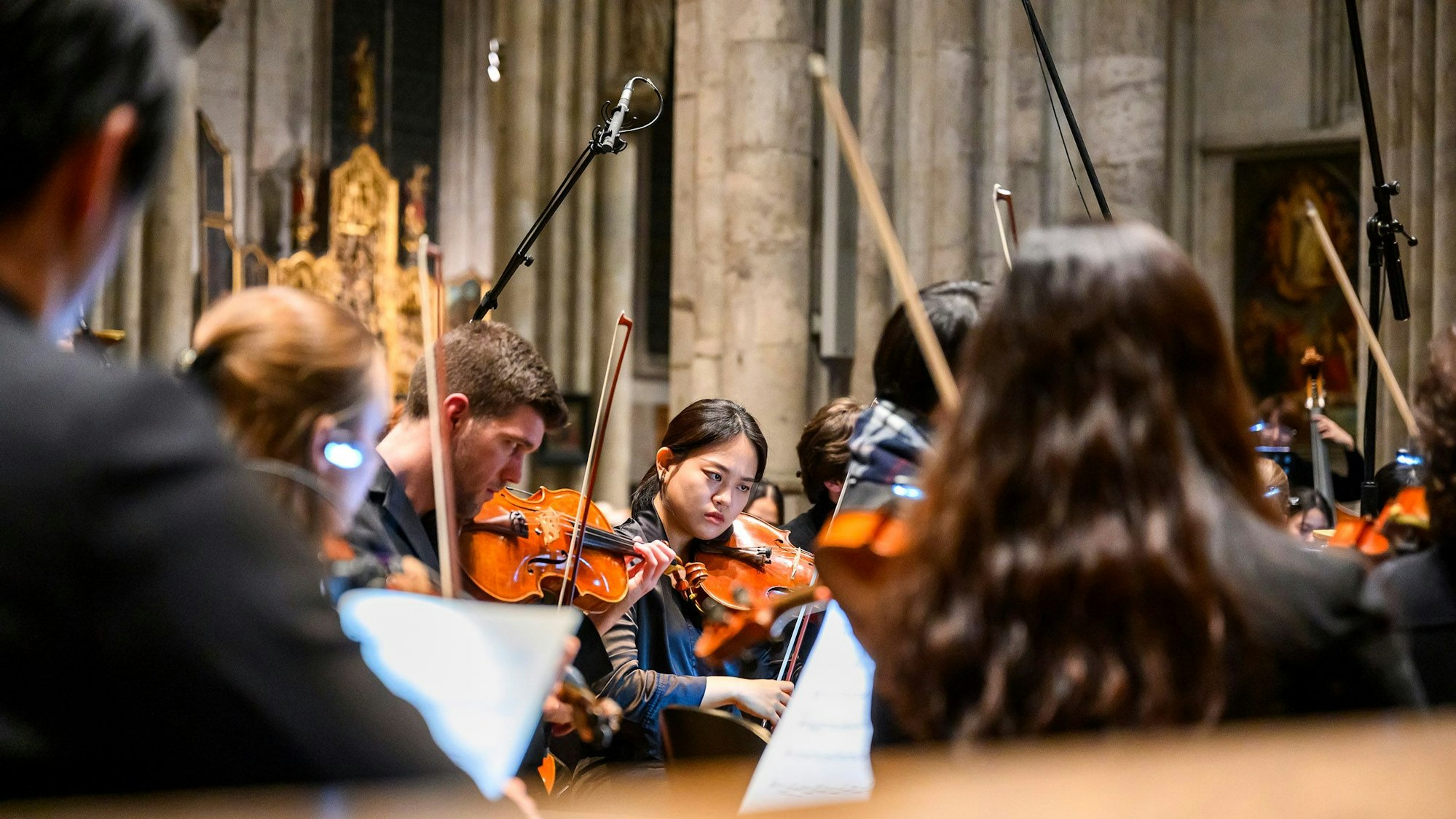 Das Hochschulorchester im Domkonzert.