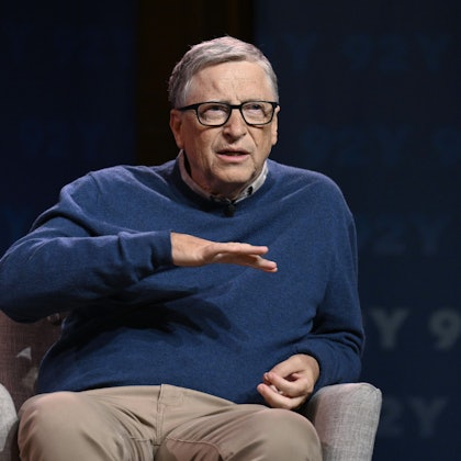 Bill Gates bei der Vorstellung seines Buches „How to Prevent the Next Pandemic“.