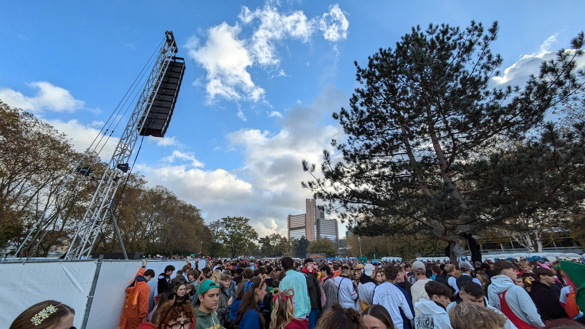 Die Uniwiese am Elften Elften 2024.