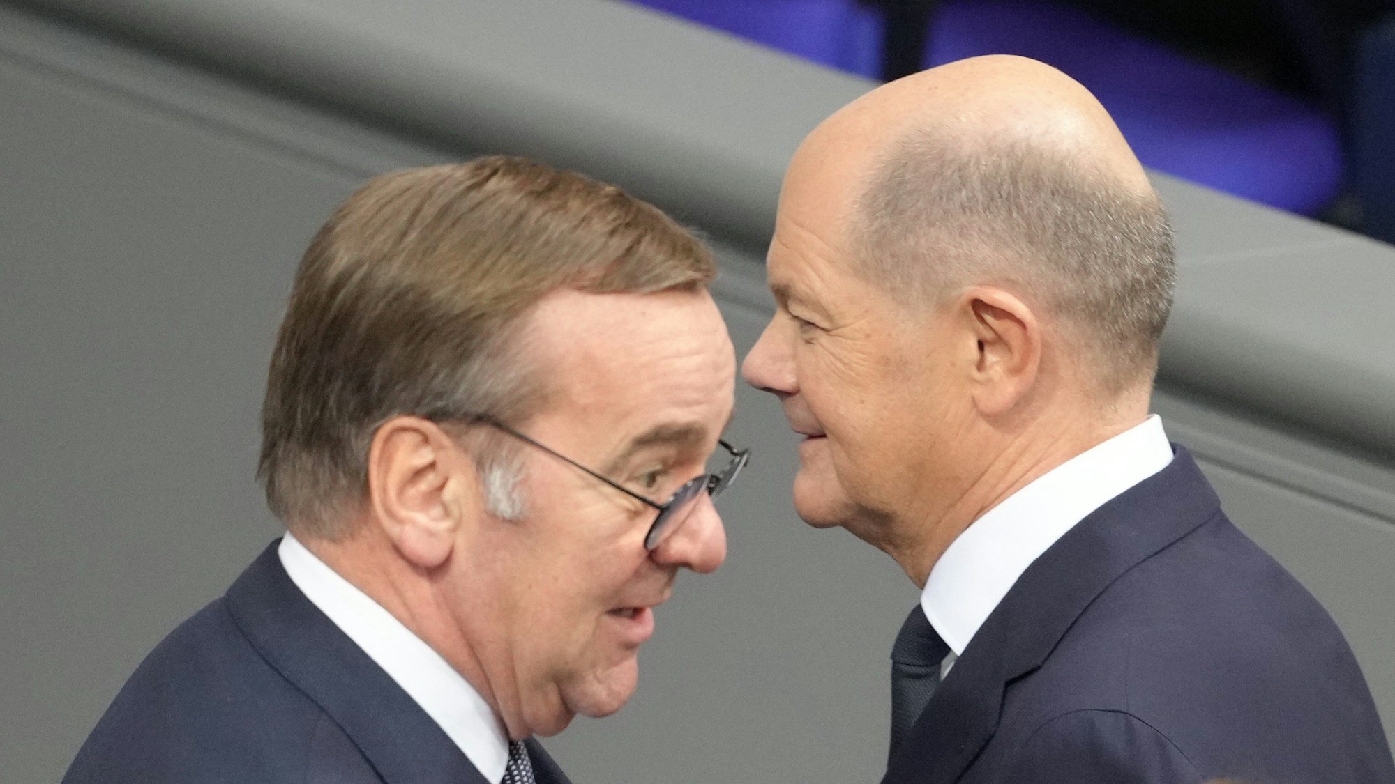 Wer ist der bessere Kanzlerkandidat? Boris Pistorius (l.) und Olaf Scholz