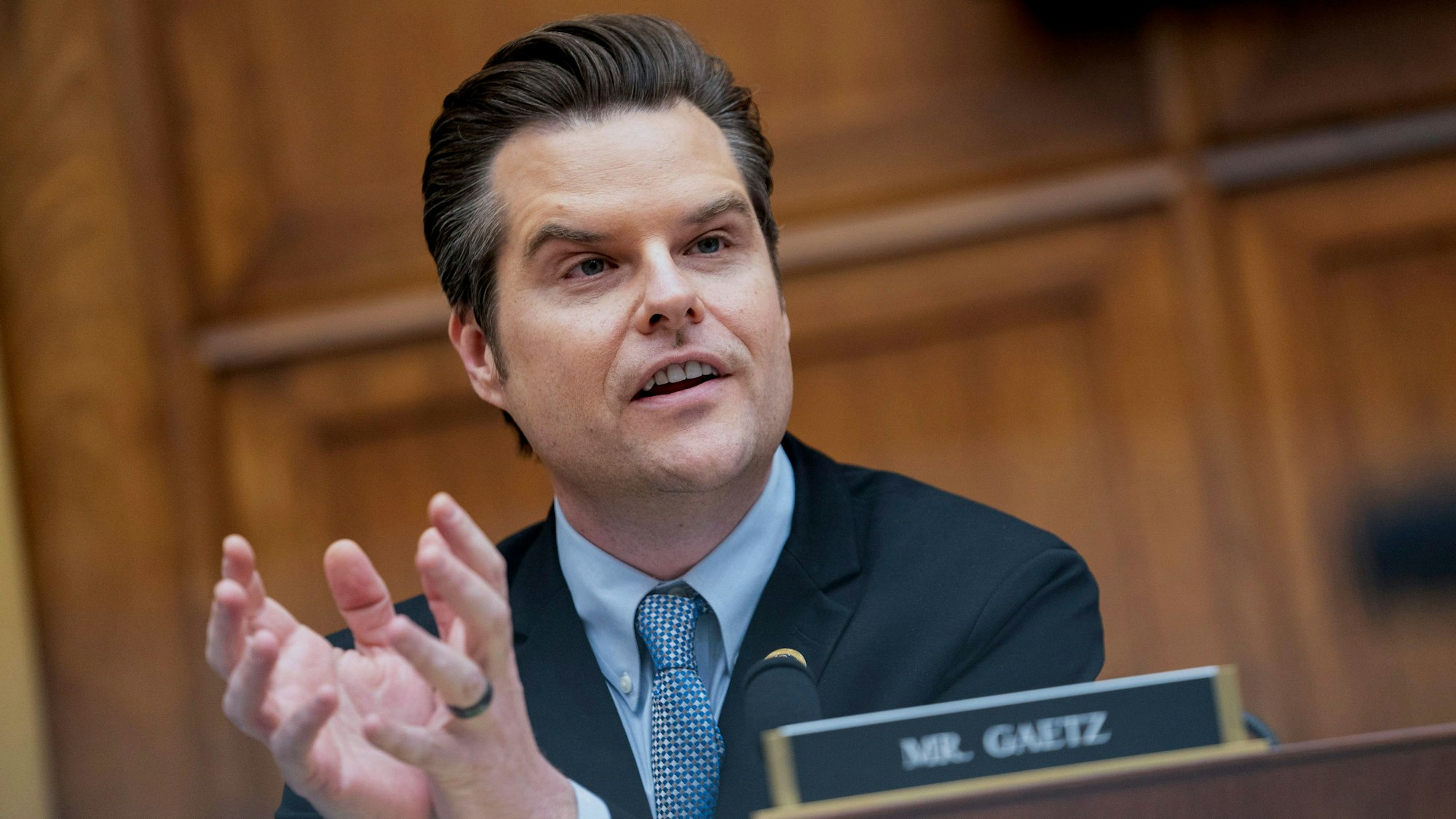 Matt Gaetz soll der Justizminister in Donald Trumps Kabinett werden. Die Nominierung sorgt in den USA für Entsetzen. (Archivbild)