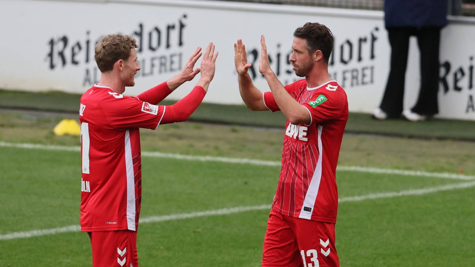 Testspiel im Franz-Kremer-Stadion, 1. FC Köln vs. FC Groningen (Eredevesie Niederlande), 1:0 Mark Uth (1. FC Köln), 14.10.2024, Bild: Herbert Bucco