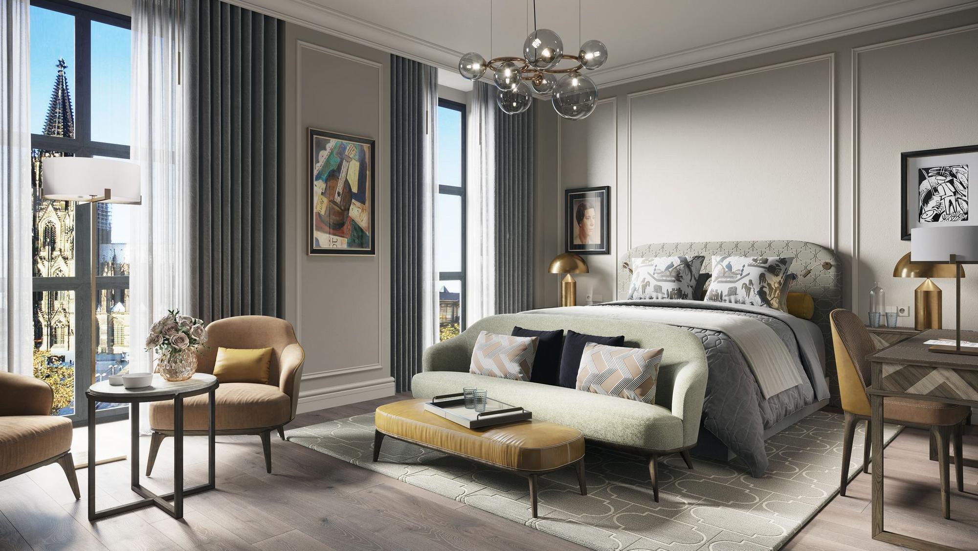 Mit Blick auf den Dom: So sollen die Zimmer des Dom-Hotels einmal aussehen.