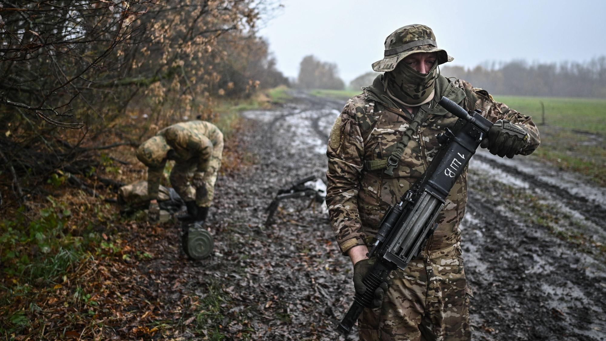 Russische Soldaten im November in der Grenzregion Kursk. Die Ukraine hält dort Gebiete besetzt. (Archivbild)