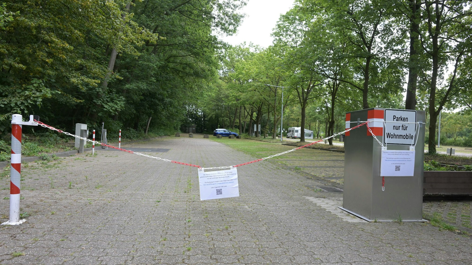 Das Foto zeigt den Wohnmobil-Stellplatz in Paffrath