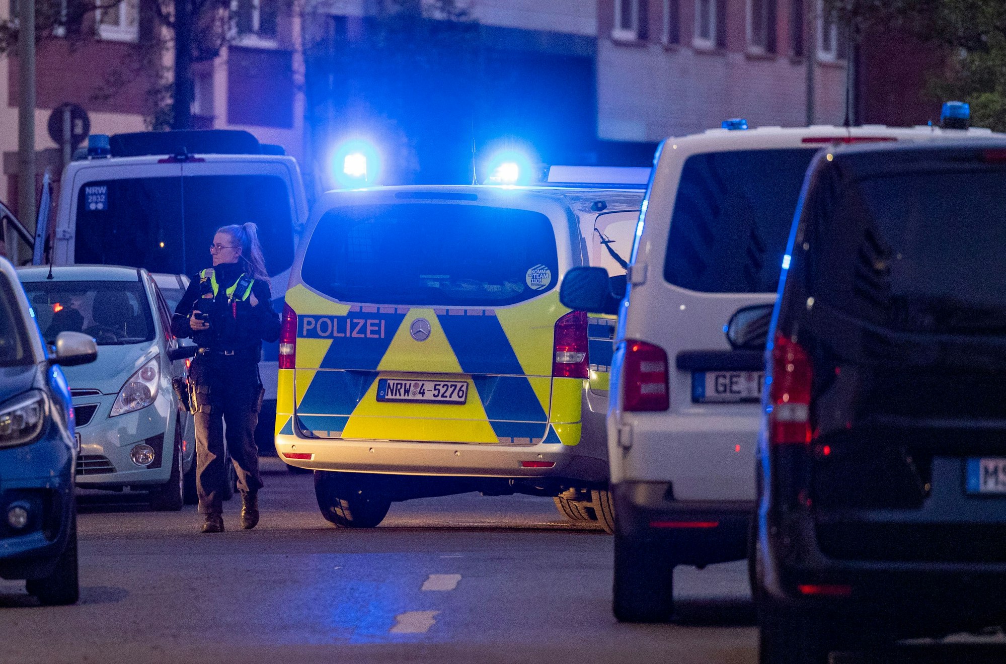 Polizei ist im Einsatz. (Symbolbild)