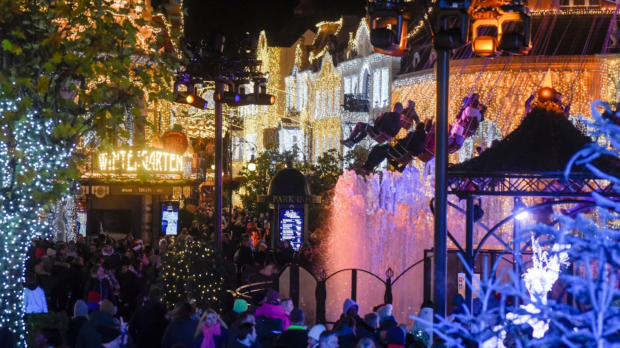 Das Phantasialand zur Winter-Saison.