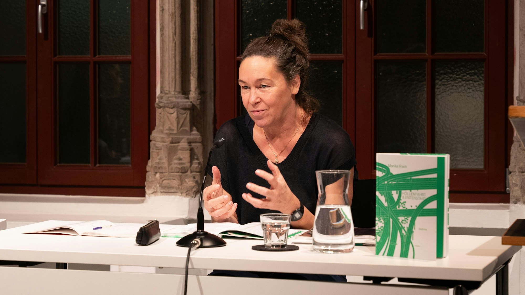 Die Lyrikerin Monika Rinck im Literaturhaus.
