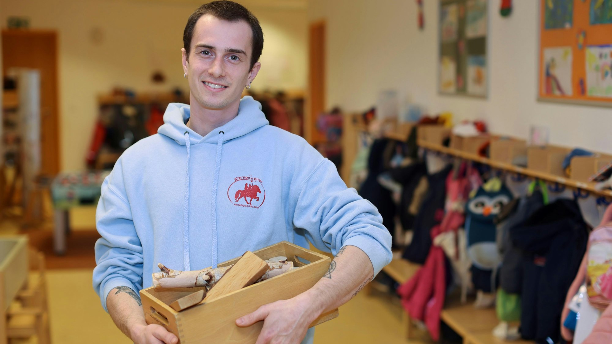 Peter Parnow arbeitet in der städtischen Kita in der Jesuitengasse in Weidenpesch.