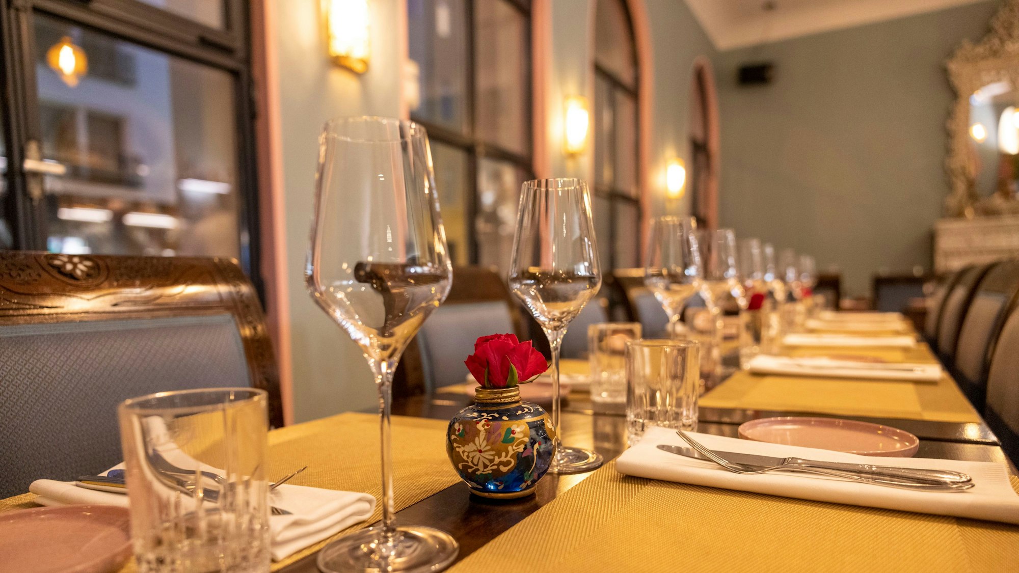 Der gedeckte Tisch im „Al Salam“.