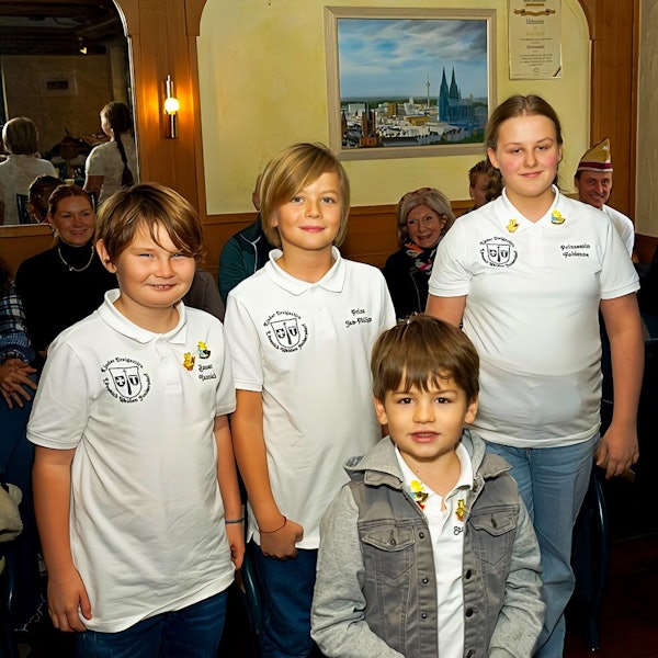 Bauer Yannik-Noah Herrlich, Prinz Jan-Philipp Holland, Standartenführer Ben Elias Caspar und Prinzessin Fabienne Hartmann (v.l.)