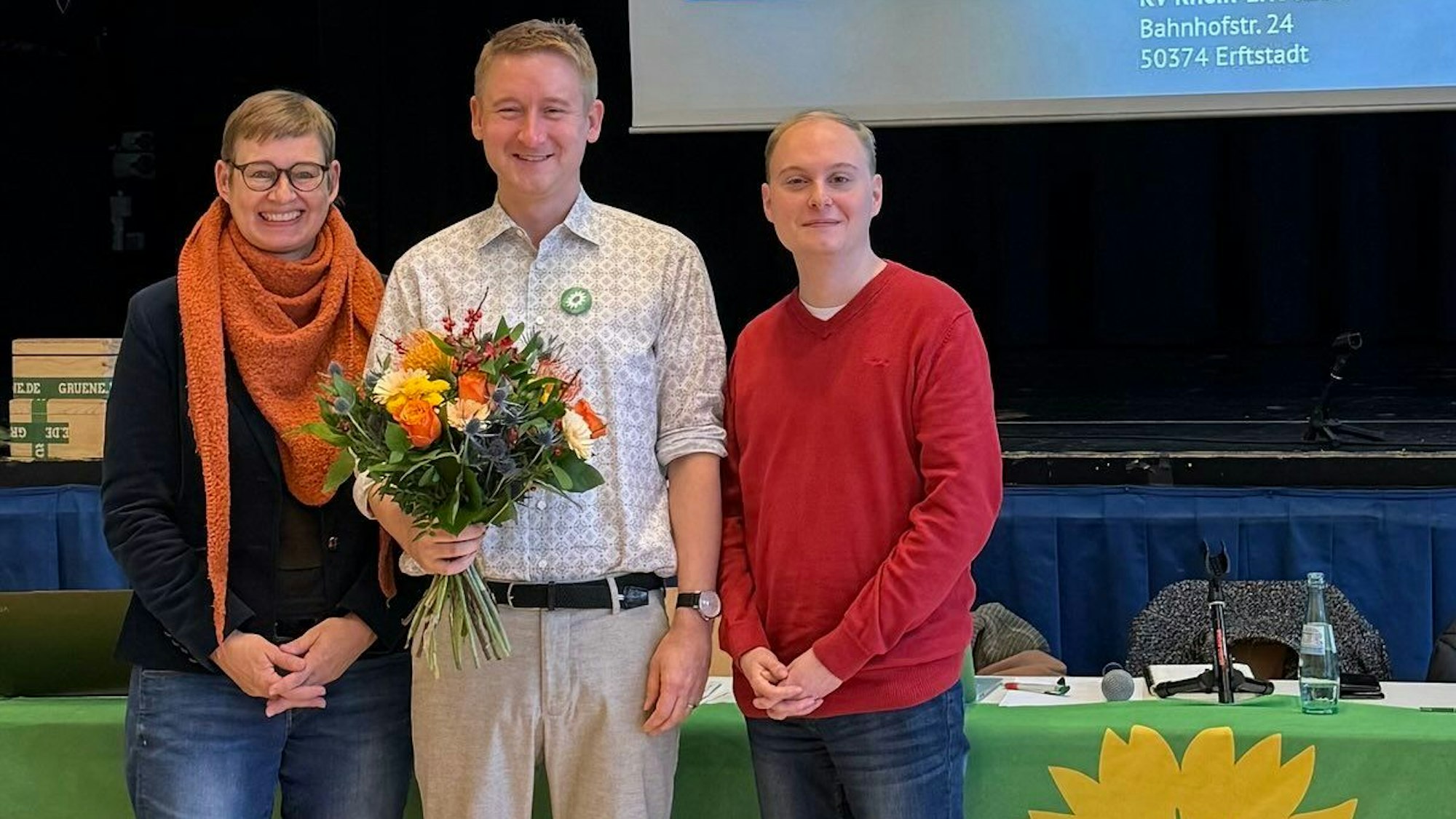 Björn Leschny und Christian Schubert traten für die Grünen an. Schubert steht mit Birgit Vonester an der Spitze der Kreispartei.