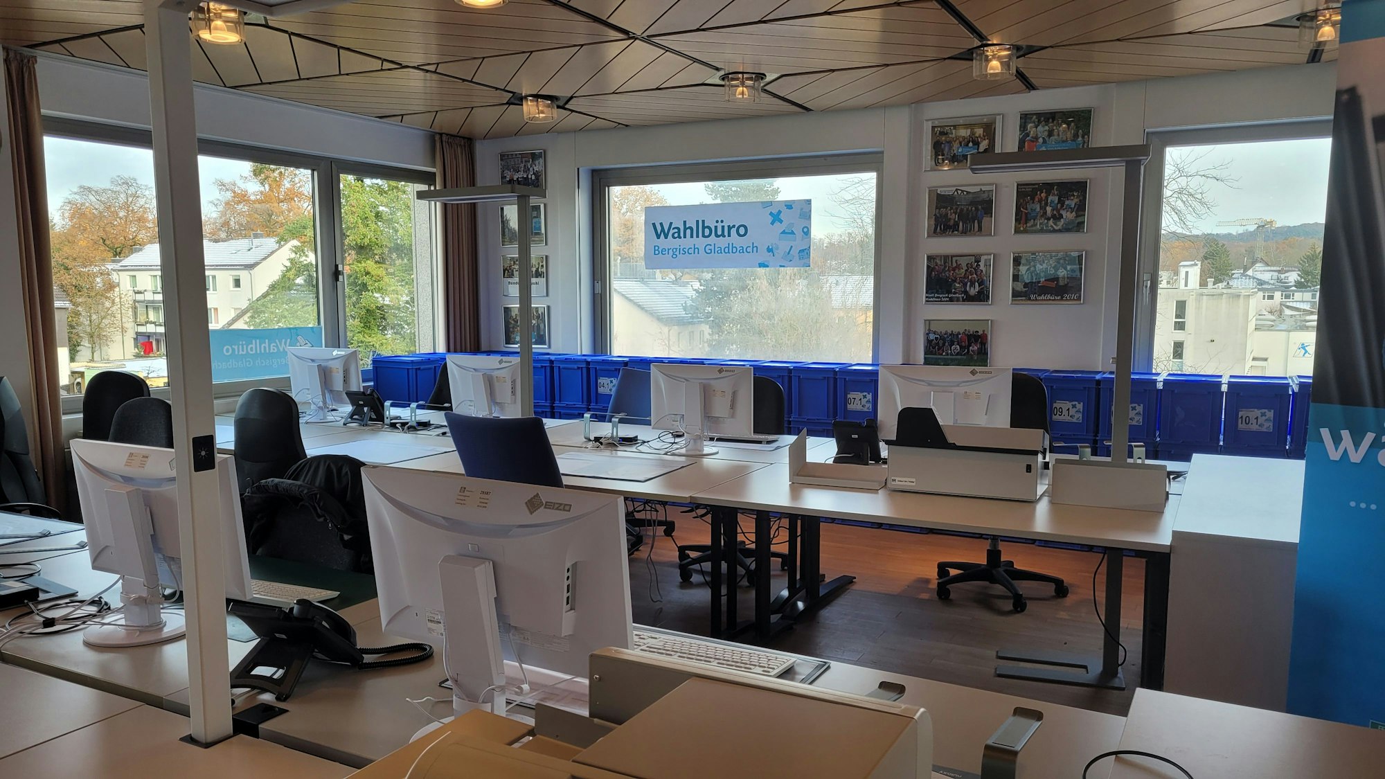 Das Wahlbüro der Stadt