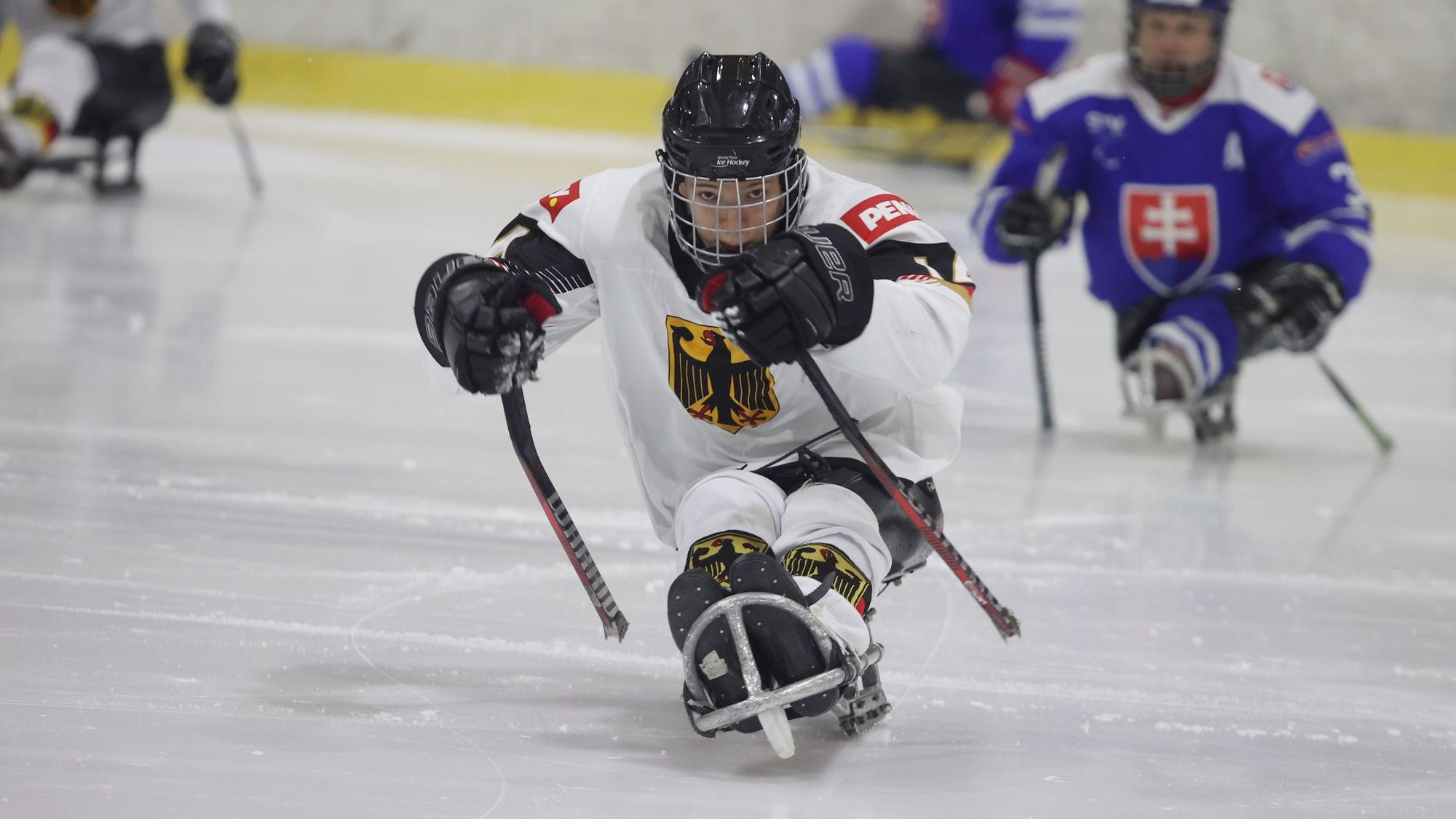 Bild eines Para-Eishockeyspielers